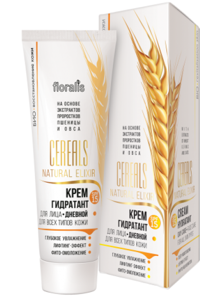 Крем-гидратант дневной SPF 15 50 г Cereals Natural Elixir