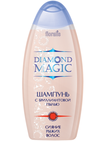 Шампунь с бриллиантовой пылью Сияние рыжих волос 350г Серия "DIAMOND MAGIC"
