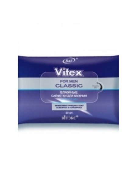 VITEX FOR MEN CLASSIC Салфетки влажные для мужчин