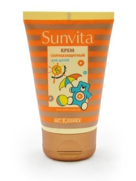 крем солнцезащитный для детей SPF 25 витамины внутри Sunvita 120