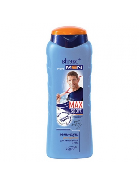 FOR MEN MAX Sport ГЕЛЬ-ДУШ для мытья волос и тела,.400 мл.