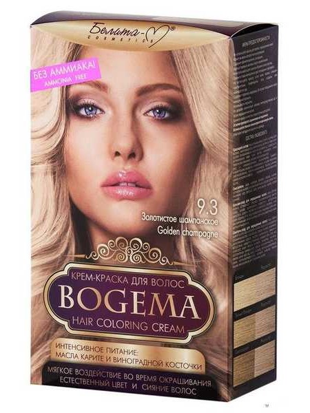 Крем-краска для волос серии BOGEMA №9.3 золотистое шампанское